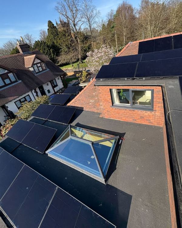 Solar panels and battery installation by Solar Store in Menai Bridge, North Wales
